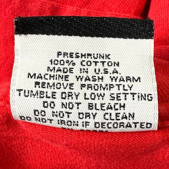 Vintage 90s Red Nebraska Huskers Cornhuskers Single Stitch Graphic T-Shirt M - Picture 7 of 8